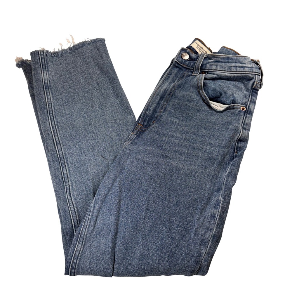 Abercrombie Fitch‎ The Ankle Straight Ultra High Rise Curve Love Jeans Size 2